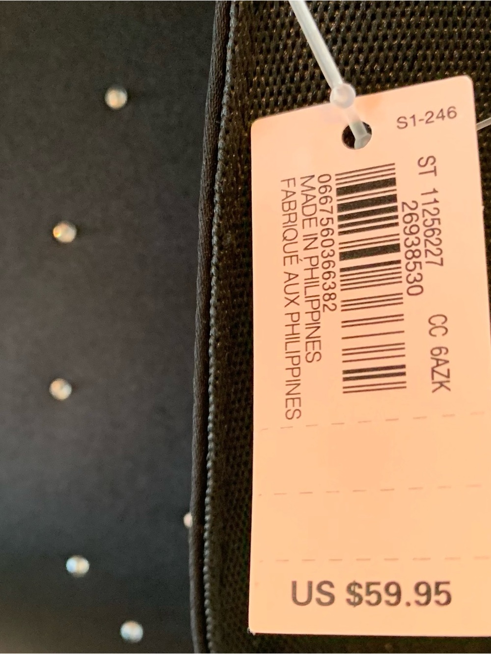 Victoria's Secret Large Black Tote with Rhinestone VS Logo - Picture 4 of 6